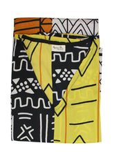 Load image into Gallery viewer, Ladies Geometric Multi Print V-Neck Kaftan Maxi Summer Dress