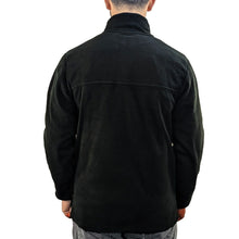 Load image into Gallery viewer, Mens Site Black Anti-Pill Fleece Lightweight Zip Up Warm Pullover Top