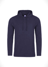 Load image into Gallery viewer, Mens Cotton Long Sleeve Slim Fit Hooded T-shirt