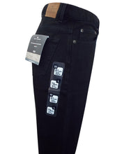 Load image into Gallery viewer, Mens Black Stormwear Regular Fit Stretch Denim Jeans