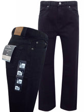 Load image into Gallery viewer, Mens Black Stormwear Regular Fit Stretch Denim Jeans