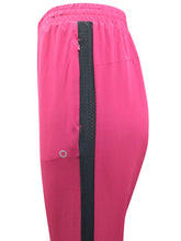 Load image into Gallery viewer, Womens Raspberry Capri 3/4 Crop Elasticated Waist Plus Size Joggers