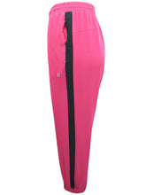 Load image into Gallery viewer, Womens Raspberry Capri 3/4 Crop Elasticated Waist Plus Size Joggers