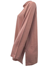 Load image into Gallery viewer, Ladies J.Jill Antique-Rose Cotton Blend Turtle Neck Top