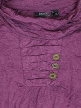 Load image into Gallery viewer, Ladies BPC Cowl Neck Crushed Crinkle Effect Long Sleeve Tunic Tops