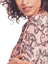 Load image into Gallery viewer, Ladies Floral Gypsy Relax Fit Long Sleeve Tunic Tops