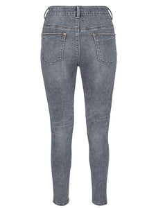 Ladies Grey Chloe Long Length Soft Stretch Skinny Fit Jeans