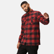 Load image into Gallery viewer, Mens Regatta Shelford Durable Padded Check Workwear Casual Durable Shirt Jacket