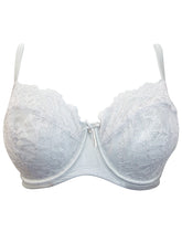 Load image into Gallery viewer, Ladies Boux Avenue Silver Lace Full Cup Underwired Support Bra