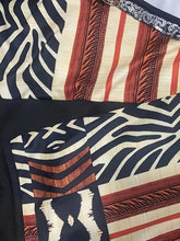 Load image into Gallery viewer, Ladies Elegant Black Geometric Print Cut out Bell Sleeve Dress