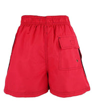 Load image into Gallery viewer, Boys Cargo Bay Red Elasticated Waist Swimming Shorts.