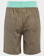 Load image into Gallery viewer, Baby Boys Sage Cotton Elasticated Waist Relaxed Fit Jersey Shorts