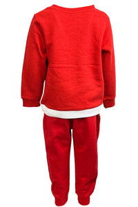 Girls Peppa Pig Red Snow Day Tracksuit Set