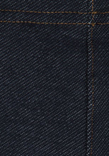 Load image into Gallery viewer, Girls Blue Denim Effect Contrast Stitch Full Length Leggings