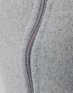 Ladies Grey Full Zip Long Sleeve Micro Soft Fleece Jackets