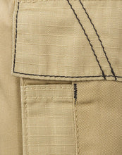 Load image into Gallery viewer, Mens King Craft Beige Combat Cargo Side Elasticated Waistband Durable Shorts