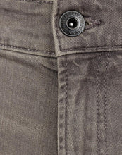 Load image into Gallery viewer, Mens Washed Grey Cotton 5-Pockets Roll Hem Denim Shorts