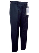 Load image into Gallery viewer, Mens Jack Reid Black Thin Stripes Regular Fit Flat Front Tailored Smart Trouser