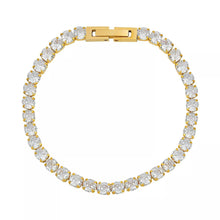 Load image into Gallery viewer, Ladies 18k Gold Plated Heart Butterfly Stainless Steel Bracelet