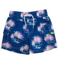 Load image into Gallery viewer, Boys Toddlers Minoti Palm Tree Print Surf Beach Swimming Shorts