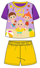 Load image into Gallery viewer, Girls Cocomelon Lets Play Shortie Top & Shorts Pyjamas Set
