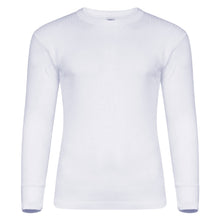 Load image into Gallery viewer, Mens White Thermal Long Sleeved Underwear Top