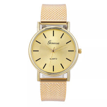 Load image into Gallery viewer, Ladies High End Quartz Watch Distinguished Glass Gold Strap Women's Wrist Watch