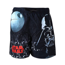 Load image into Gallery viewer, Boys Disney Black Star Wars Beach Bermuda Swimming Shorts