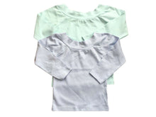 Load image into Gallery viewer, Girls Mint Green Blue Scoop Neck Soft Cotton Rich Longsleeve Top