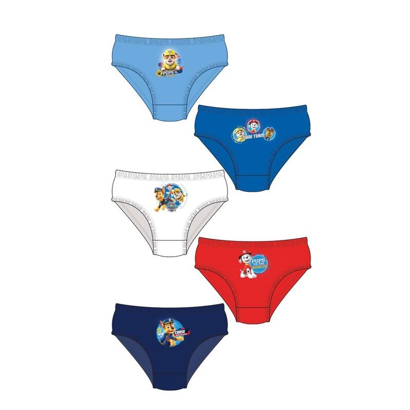 Boys Toddlers Paw Patrol Pack of 5 Cotton Briefs