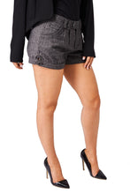 Load image into Gallery viewer, Grey Authentic Herringbone Hot Pant Summer Shorts