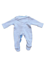 Load image into Gallery viewer, Baby Boys BabyGrow Blue Star Embroidery Striped Romper Cotton Sleepsuits 0-9mths