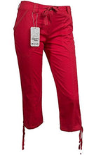 Load image into Gallery viewer, Ladies 3/4 Cropped Cotton Capri Summer Shorts