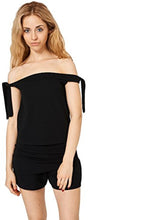 Load image into Gallery viewer, Black Off The Shoulder Top and Shorts