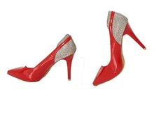 Load image into Gallery viewer, Red Elegant Pointed Glitter High Heels Pointed Shoe