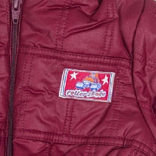 Load image into Gallery viewer, Maroon Toddler Padded Hooded Footless Snowsuit