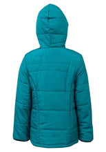 Load image into Gallery viewer, Boys Jade Green Hooded Padded Winter Coat
