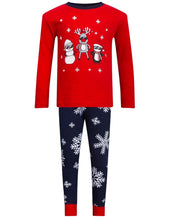 Load image into Gallery viewer, Boys Girls Baby Toddlers Unisex Christmas Character Prints Top & Bottom Pyjamas