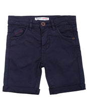 Load image into Gallery viewer, Boys Minoti Navy 5-Pocket Twill Cotton Adjustable Waist Summer Shorts
