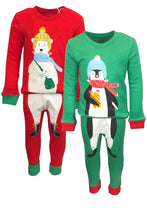 Load image into Gallery viewer, Boys Leigh Tucker Penguin Polar Bear Top & Bottom Pyjamas
