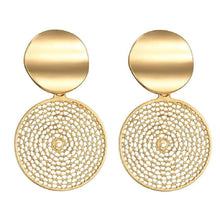 Load image into Gallery viewer, Dream Catcher Geometric Round Stud Dangling Earrings