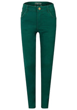 Load image into Gallery viewer, Girls Bottle Green Stretchy Skinny Jeans