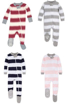 Load image into Gallery viewer, Baby Boys Girls Unisex Burts Bees Striped Babygrow Anti Slip Footie Sleepsuits