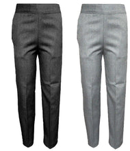 Load image into Gallery viewer, Boys Pull Up Back Half Elasticated Waist Teflon School Trouser