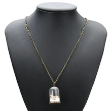 Load image into Gallery viewer, Star Shells & Salt Wish Miniature Tube Bottle Pendant Bronze Chain Necklace