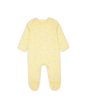Load image into Gallery viewer, Baby Girls Yellow Butterfly Print Babygrow Romper
