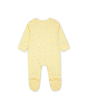 Load image into Gallery viewer, Baby Girls Yellow Butterfly Print Babygrow Romper
