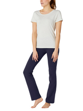 Load image into Gallery viewer, Navy Straight Leg Fitness Cotton Rich Stretchy Waist Leggings