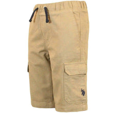 Load image into Gallery viewer, Boys 2 Pack Cotton Cargo Elasticated Waist Summer Shorts