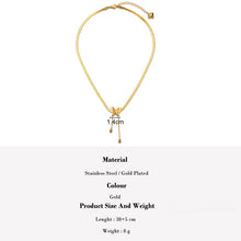 Load image into Gallery viewer, Ladies Butterfly Gold Stainless Steel Blade Snake Chains Choker Necklace